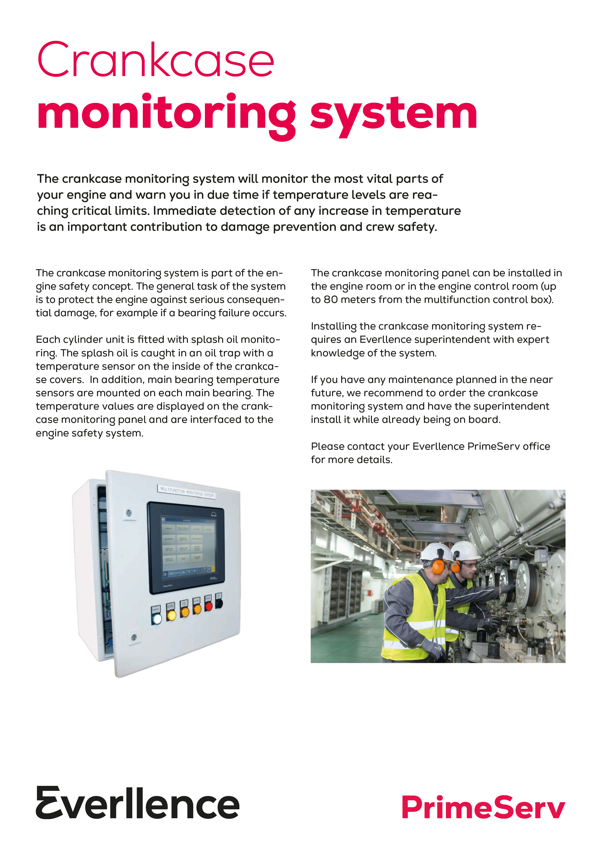 Crankcase monitoring system